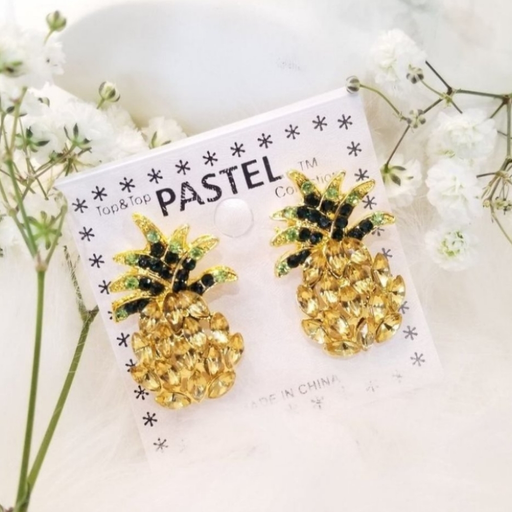 Pastel Pineapple Earrings